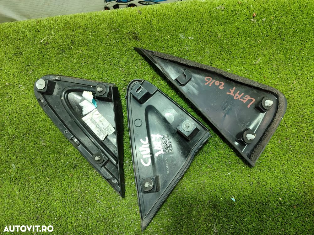 ORNAMENT USA (3 BUC.) HONDA CR-V 2.2 DIESEL 2015 Hatchback / 2012-2016 STANGA /  HONDA CIVIC TOURER BREAK 1.6 DIESEL 2017 / 2013-2017 STANGA  / NISSAN LEAF EM57 ELECTRIC MOTOR F/EV HATCHBACK 2016 STANGA / 2011-2016 COD OEM 75495-TV0-E0 / 75495-T1GA-E001 / 78127-3NL0A - 5