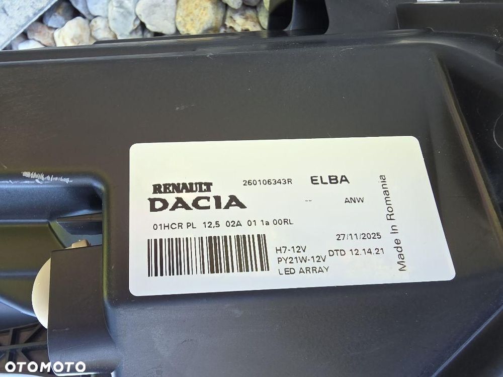 DACIA SANDERO III LIFT LOGAN III JOGGER Lampa prawa Full Led 260106343R - 10
