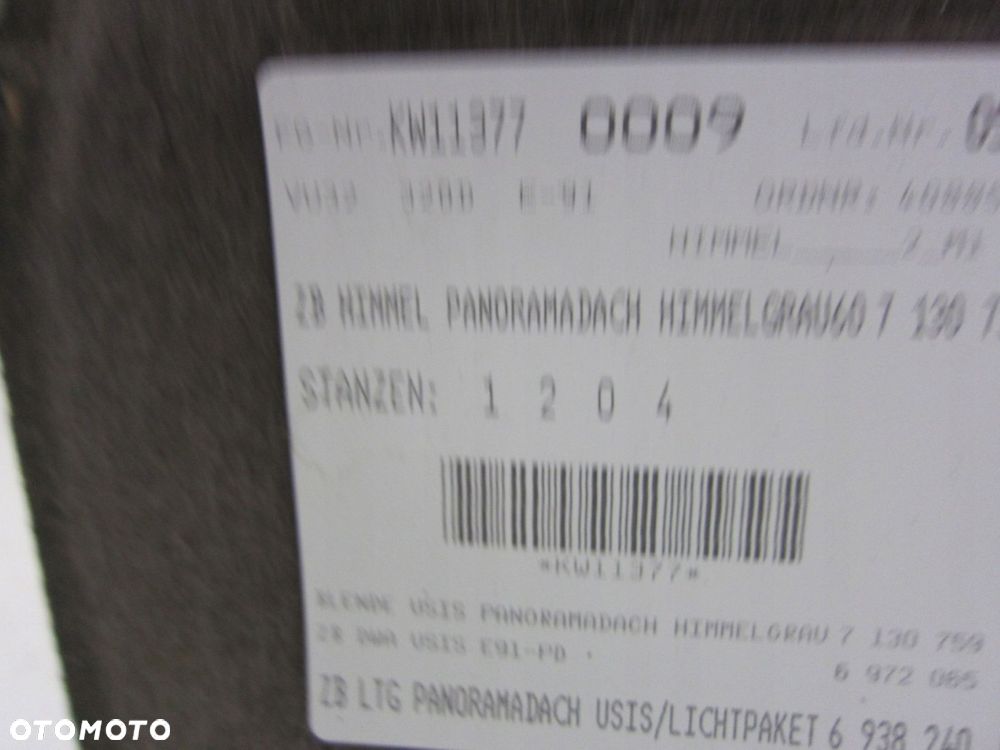 BMW E91 PODSUFITKA GRAU SZARA PANORAMA 6982757 - 15