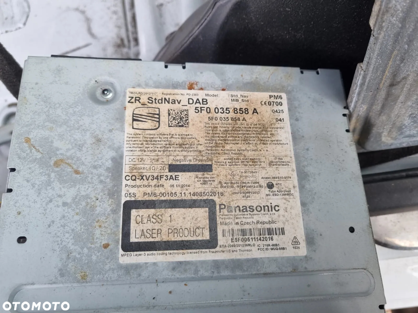 Radio czytnik Seat 5F0035858A - 3