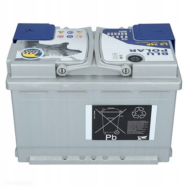 Akumulator Baren Blu Polar 12V 74Ah 680A 680A P - 6
