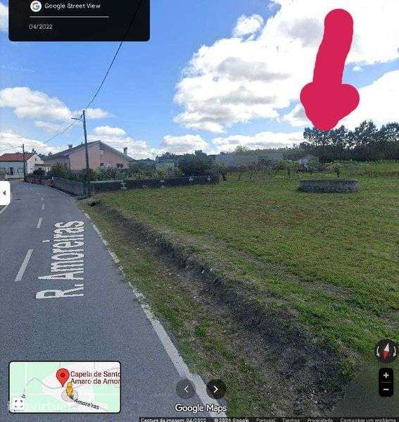 Terreno rústico (900 m²),plano,ao pé de casas e eletricidade próxima. - Grande imagem: 3/6