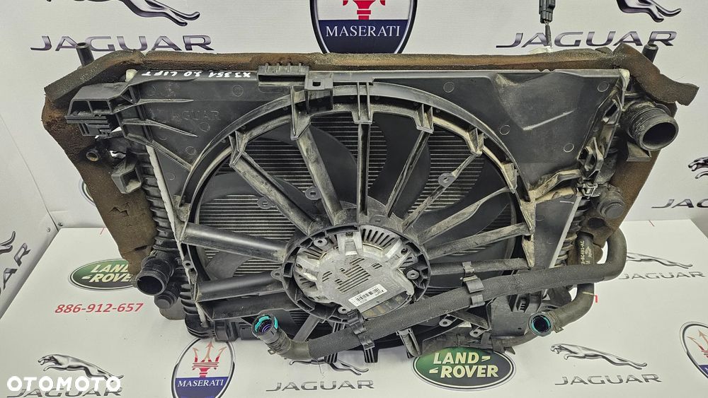 Jaguar XJ 351 LIFT 2015-2019 3.0 SC 340 KM 306PS Komplet chłodnic Chłodnica wody Klimatyzacji Wentylator Pompka wody - 20