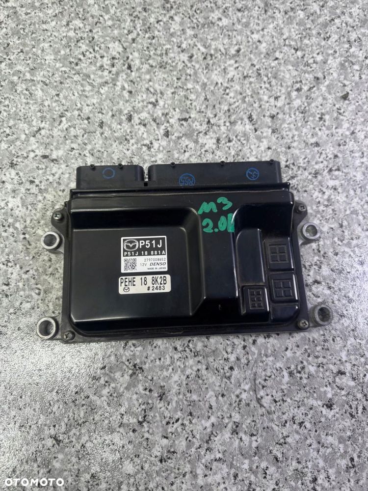 moduł komputer silnika mazda 3 bm 2013-2017 p51j 18 881a pehe 18 8k2b - 1