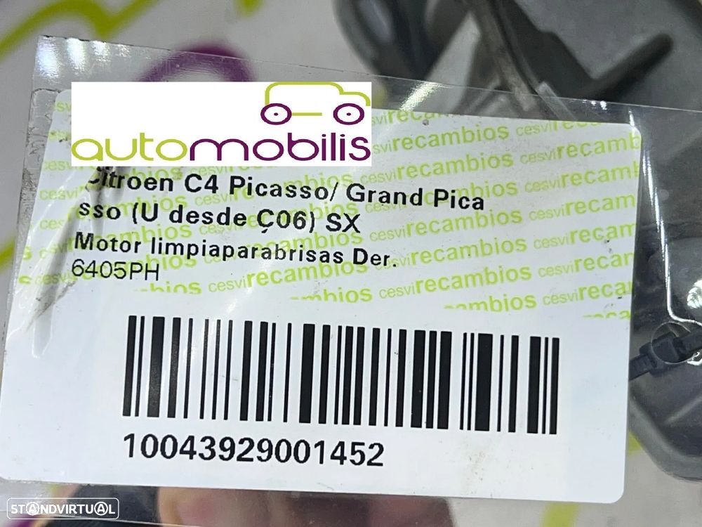 Limpa Vidros Direito CITROËN C4 Grand Picasso I  Ref. - 53630347 - NO. 340091 - 4