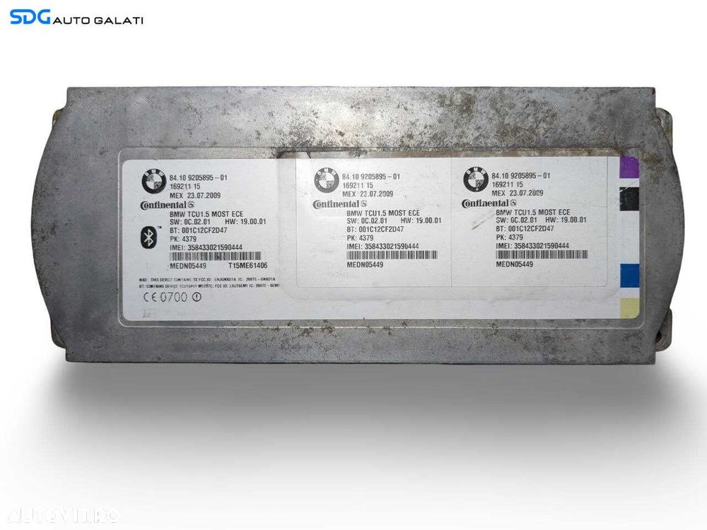 Calculator Modul Bluetooth BMW Seria 5 E60 2006 - 2010 Cod 9205895-01 8410-9205895-01 [L9350] - 1