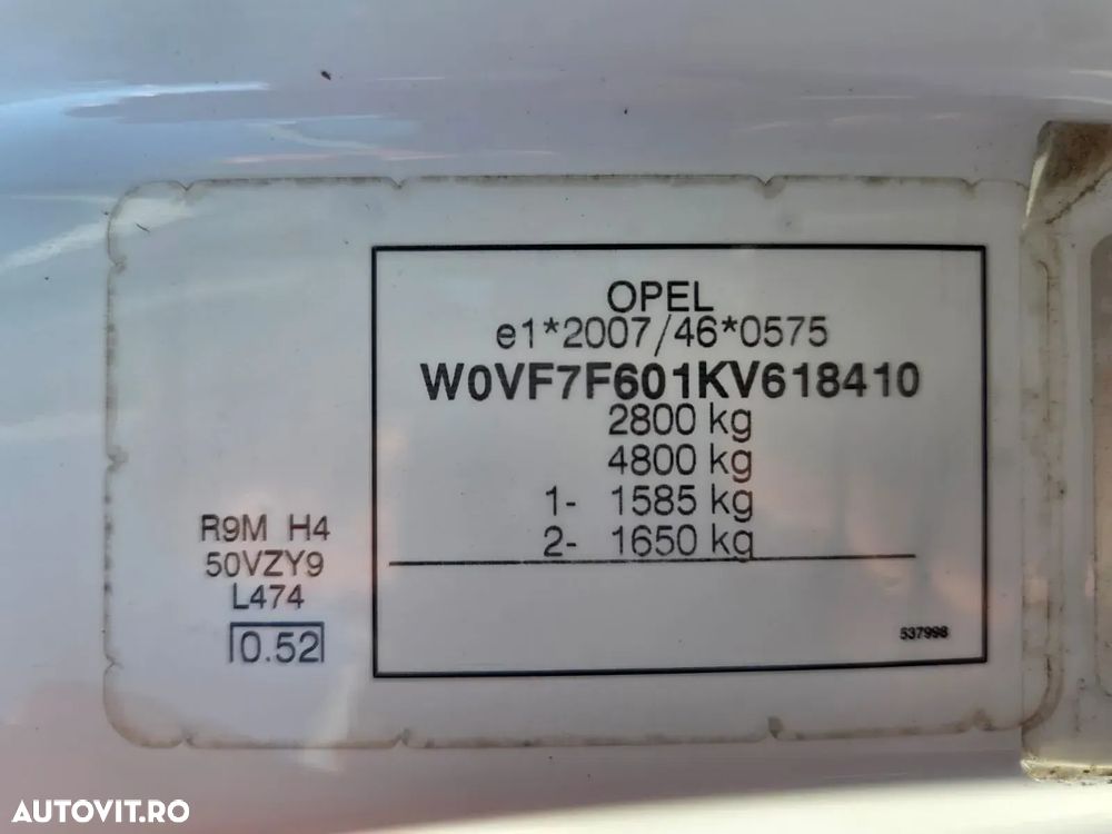 Opel Vivaro Doka 6 Locuri+Duba - 34