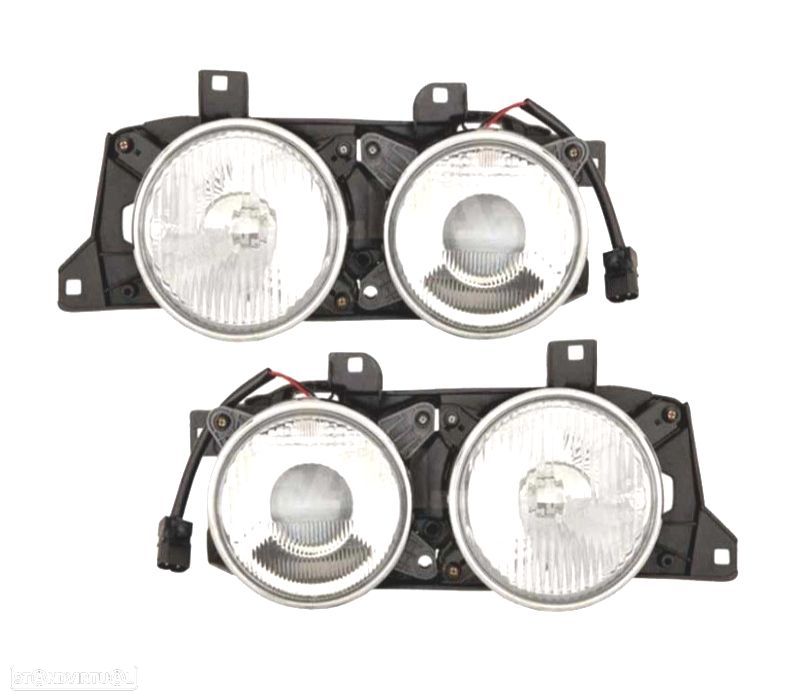 FARÓIS OPTICAS BMW SERIE 5 E34 88-95 SERIE 7 E32 86-94 ELETRICO - 1