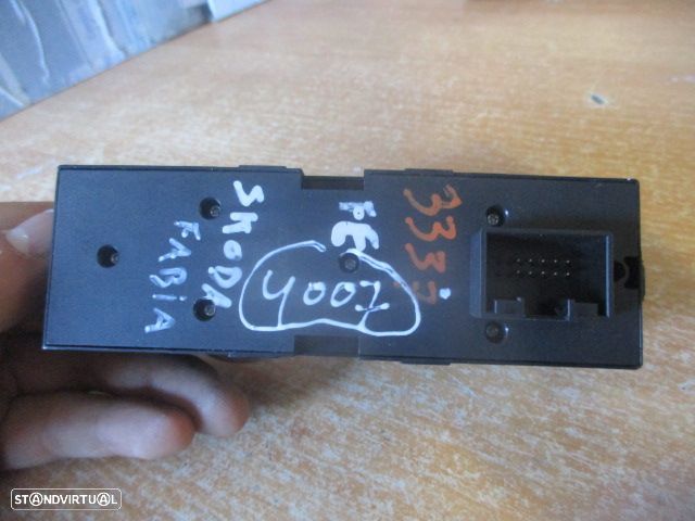 Interruptor Inter4007 SKODA FABIA 1 (6Y) PHASE 1 2004 1.9TDI 130CV 5P PRETO VIDROS - 3