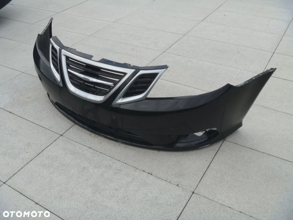 SAAB 9-3 ZDERZAK PRZEDNI ATRAPY KRATKA ORYGINAŁ - 3