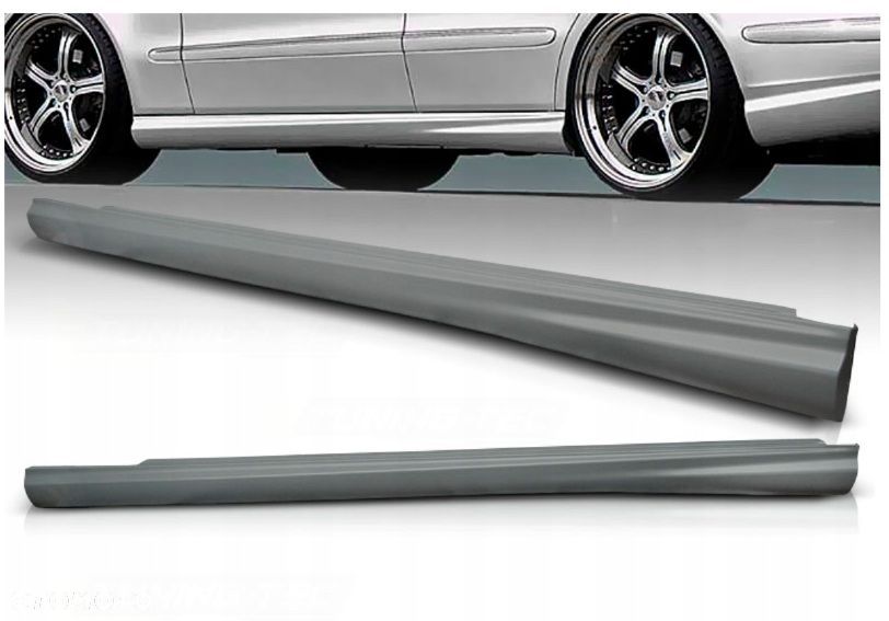 Progi zewnętrzne plastikowe Tuning Sport AMG look Mercedes E-klasa w 211 - 2