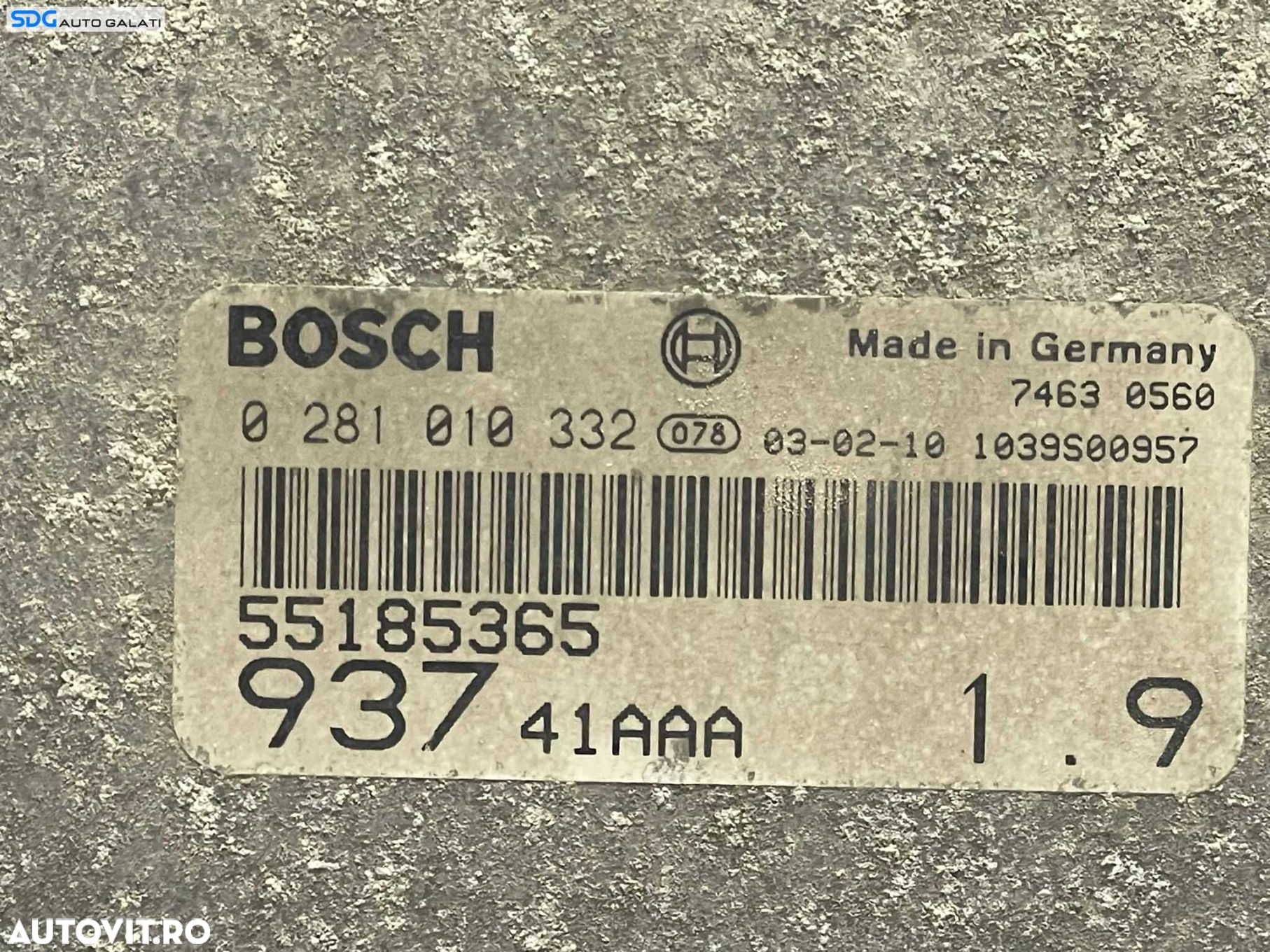 Kit Pornire ECU Calculator Motor Tablou Panou Relee Sigurante Cheie Chei CIP Imobilizator Alfa Romeo 147 1.9 JTD 2000 - 2007 Cod 55185365 0281010332 51711428 [L3129] [L3130] [L3131] - 2