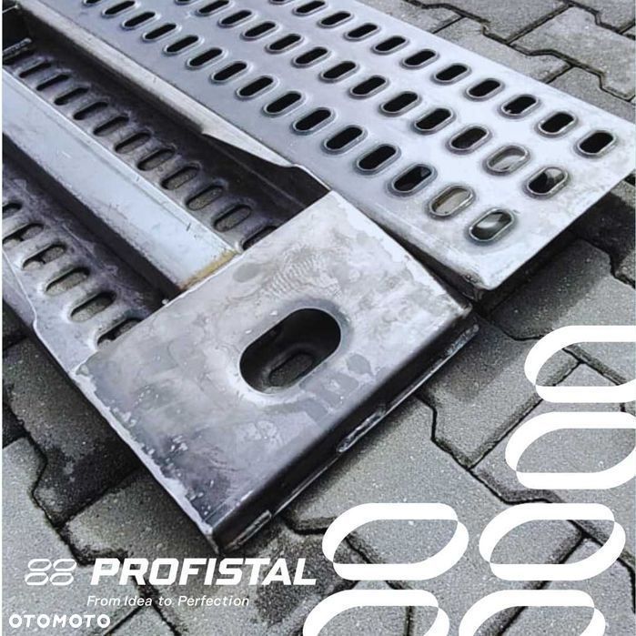Trap najazd podjazd rampa laweta koparka pomoc drogowa CZARNE STALOWE 2.5M - PRODUCENT - 2