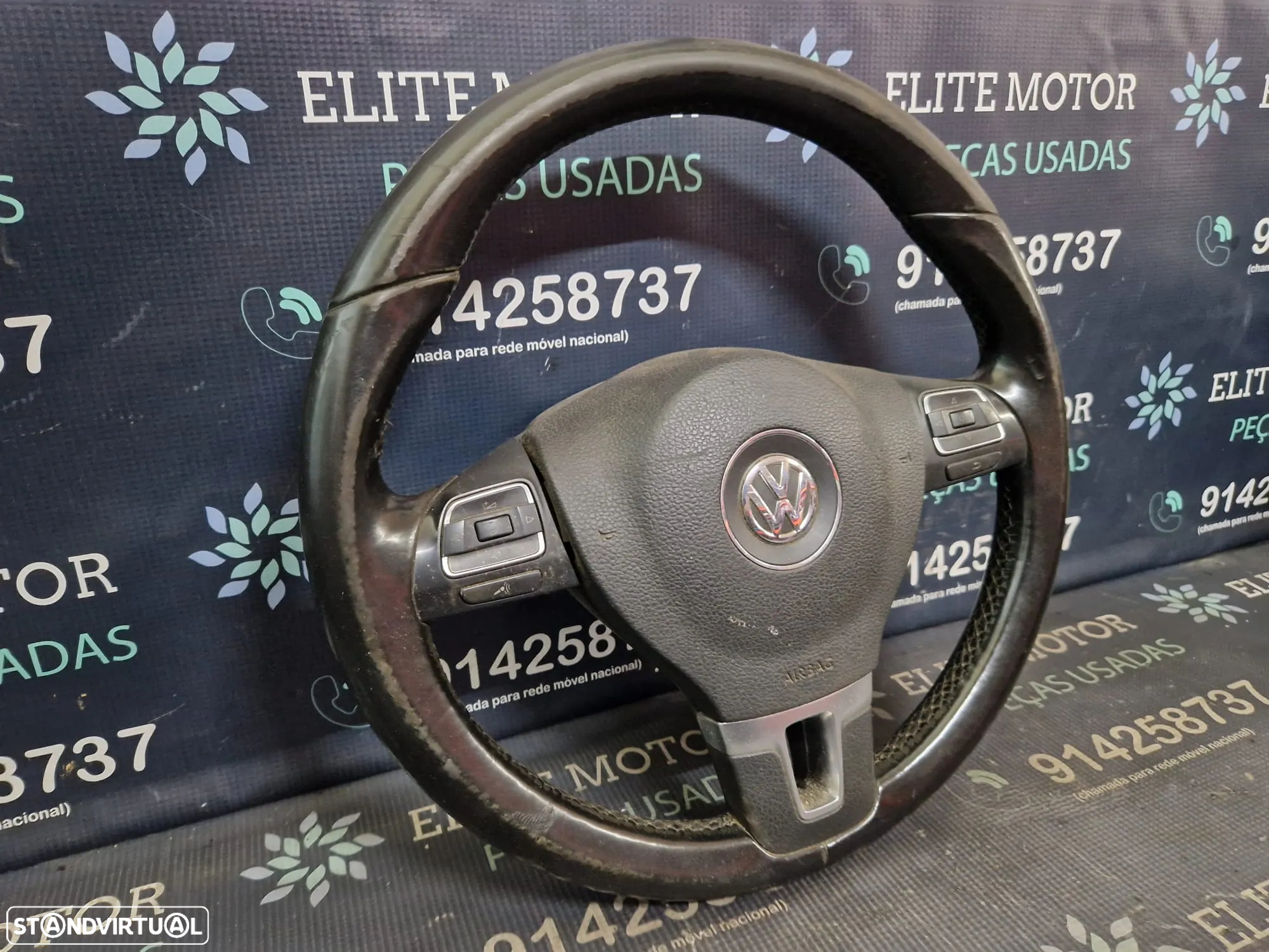 Volante usado pele com airbag VW PASSAT CC - 2