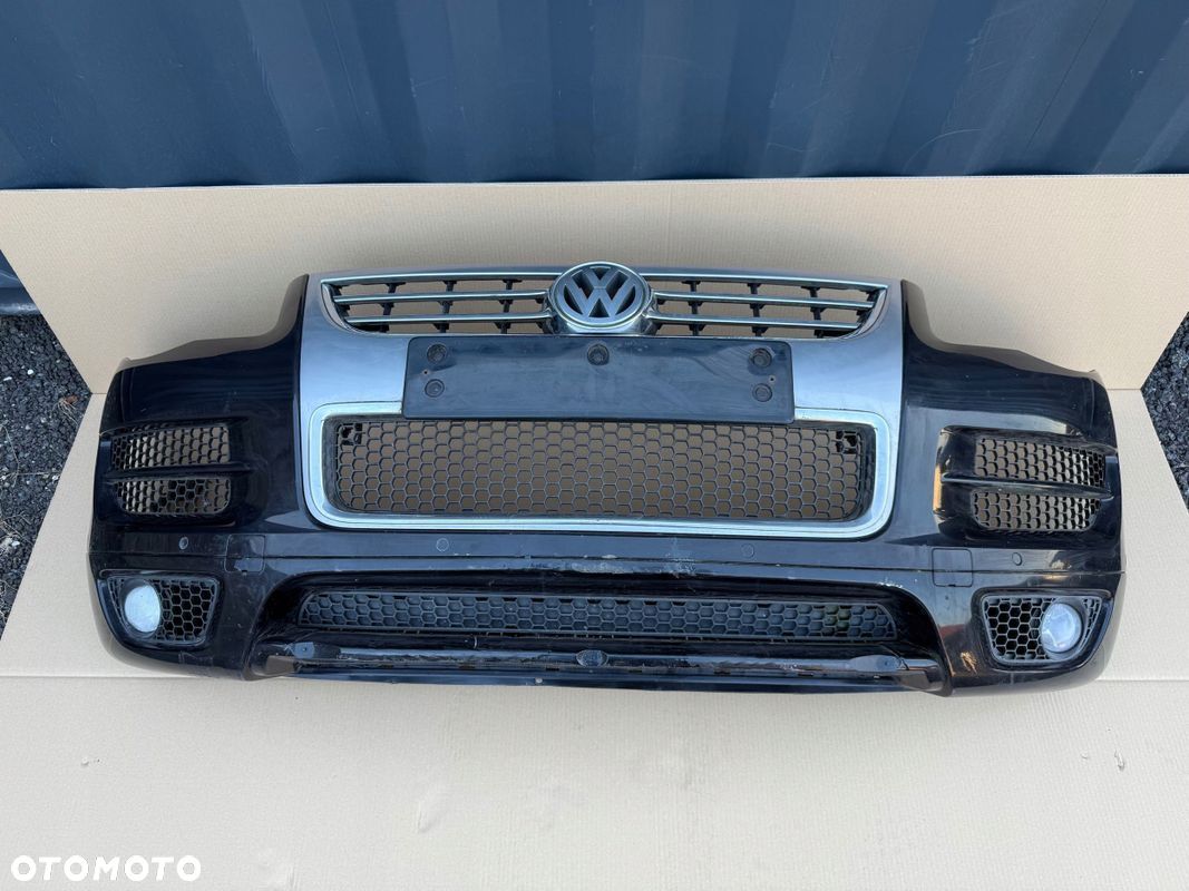 ZDERZAK VW TOUAREG I LIFT R50 R-LINE 2007-2010 ORYGINAŁ - 1