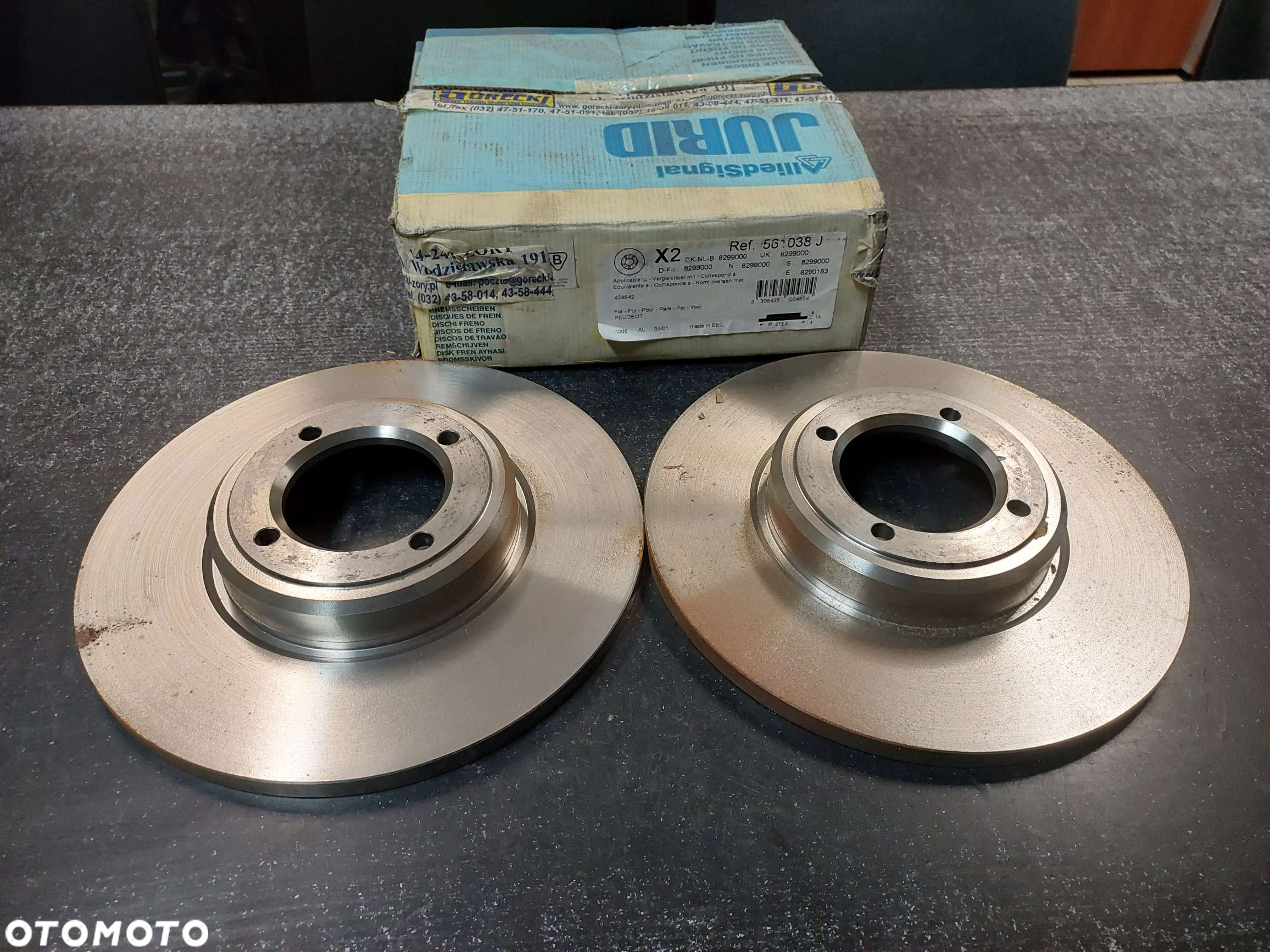 TARCZA HAM. przód 273 12.8x10.7PEUGEOT 305 II, 504, 505 1.6-2.5D 01.71-10.99 - 2