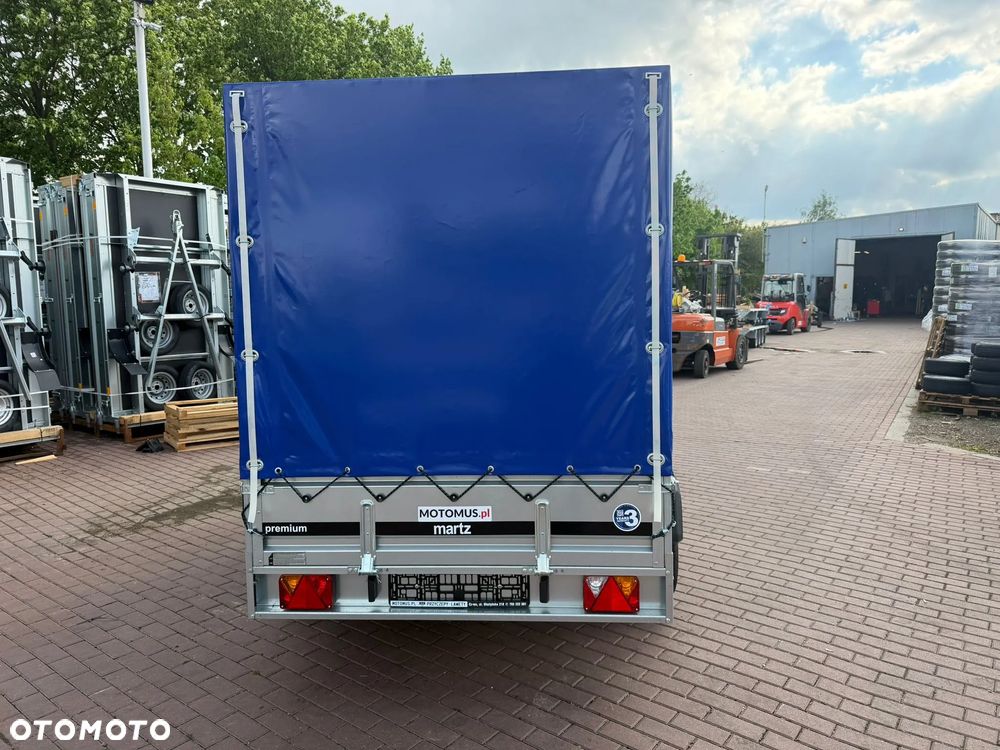 Martz Przyczepa Martz Premium 300/2 2 oś 300x150x40cm dwuosiowa ze stelażem i plandeką H130 MOTOMUS - 6
