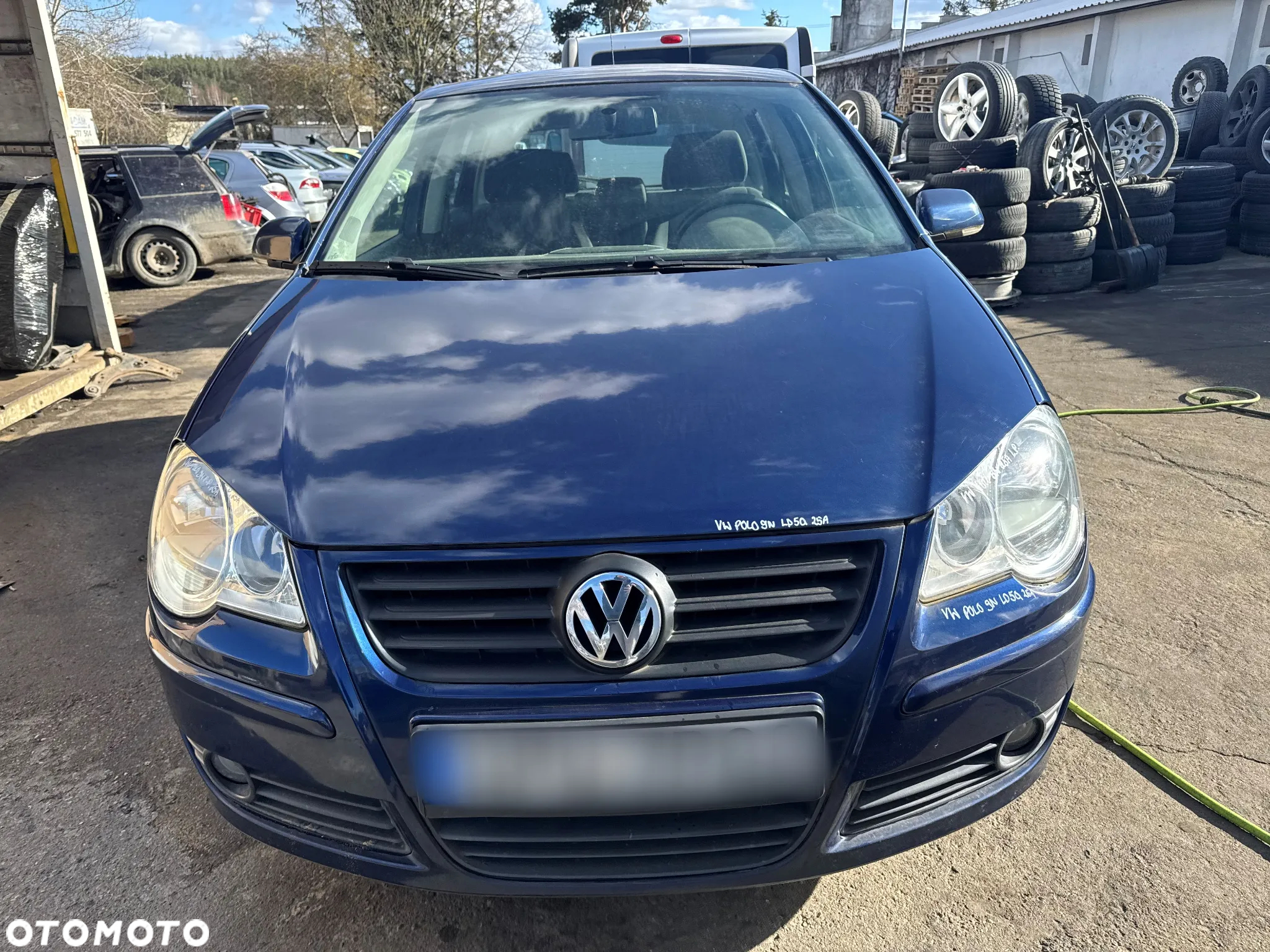VW POLO 9N3 1.4 TDI 80KM 59kW BNV NIEBIESKI LF9G NA CZĘŚCI - 2