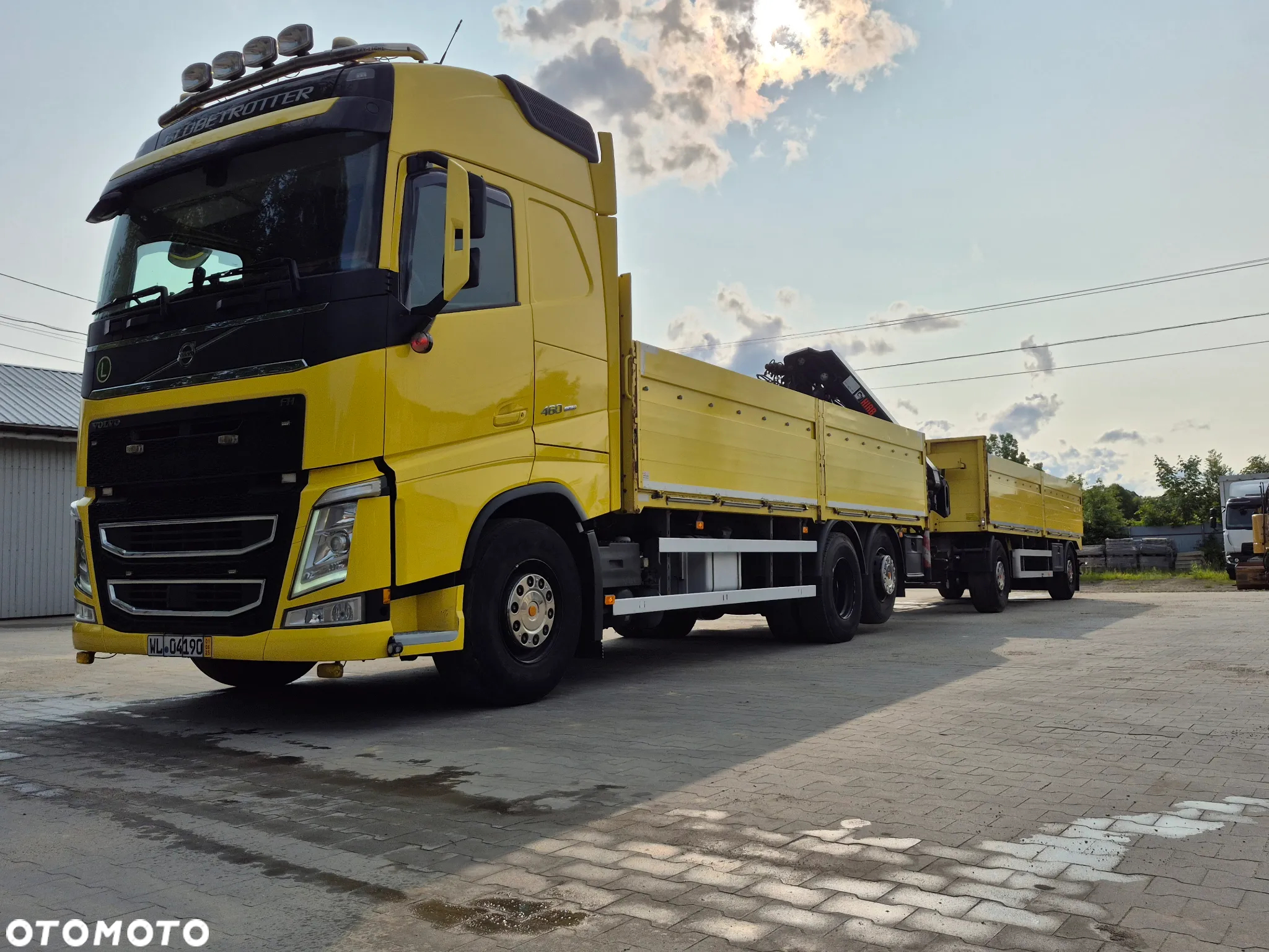 Volvo ZESTAW VOLVO 460 +HIAB 211EP-3 HIDUO +ROTATOR +PRZYCZEPA - 8