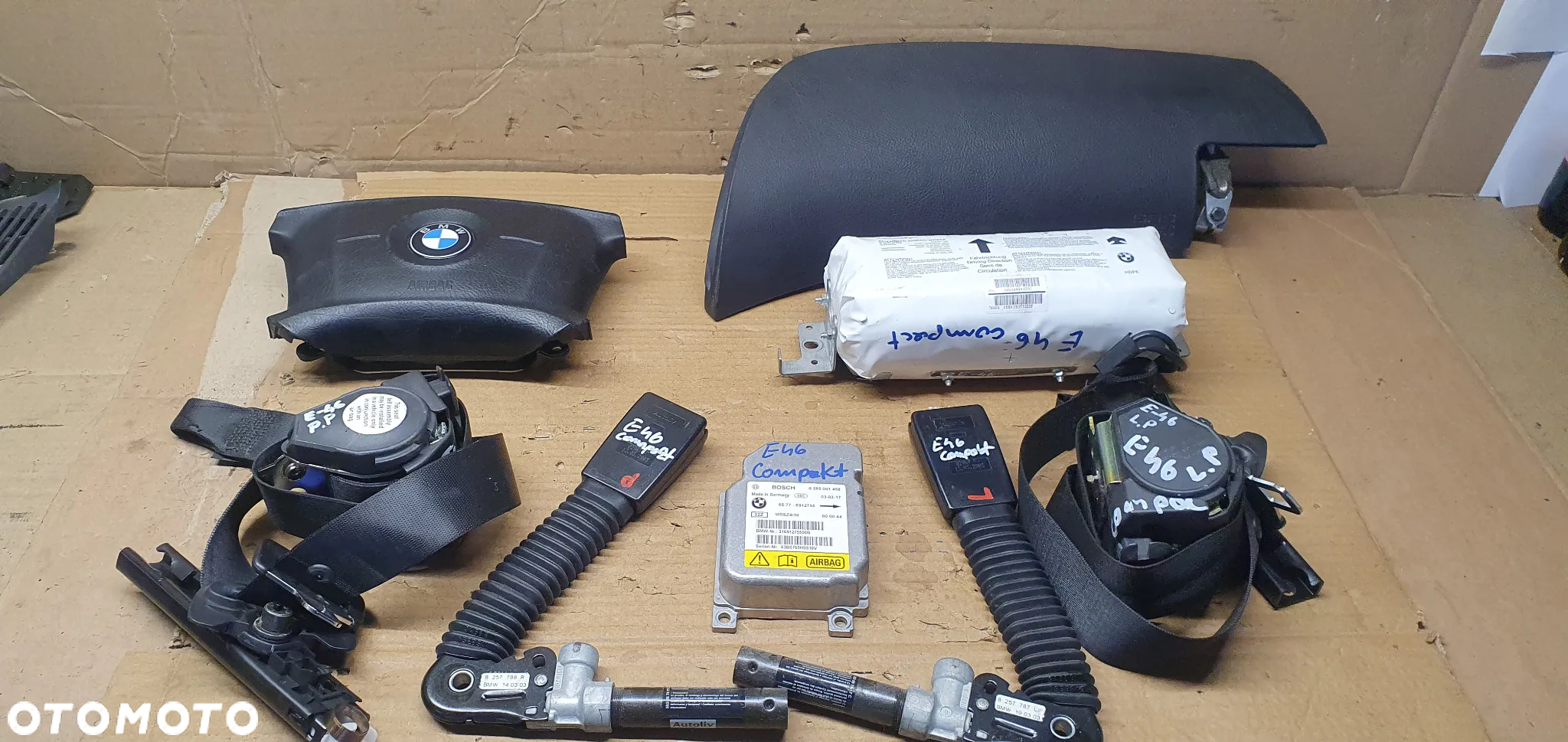 AIRBAG pasy poduszki sensor BMW 3 E46 komplet - 8