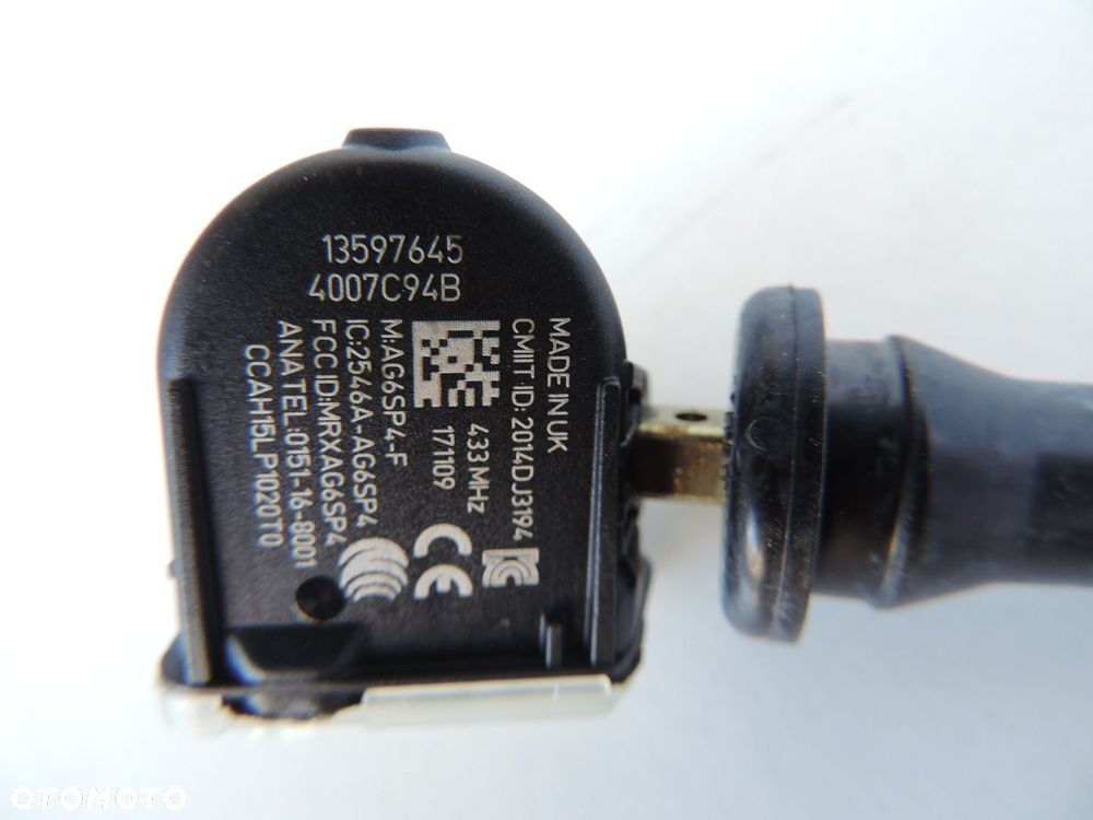 Czujnik Ciśnienia opon Opel INSIGNIA B nowy oryginał 13597645 - 3