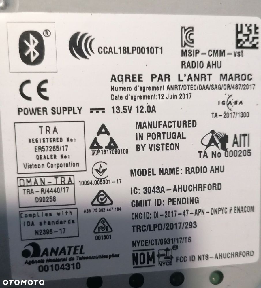 FORD FIESTA MK8 RADIO PANEL WYŚWIETLACZ NAVI GPS H1BT-18B955-HG - 5