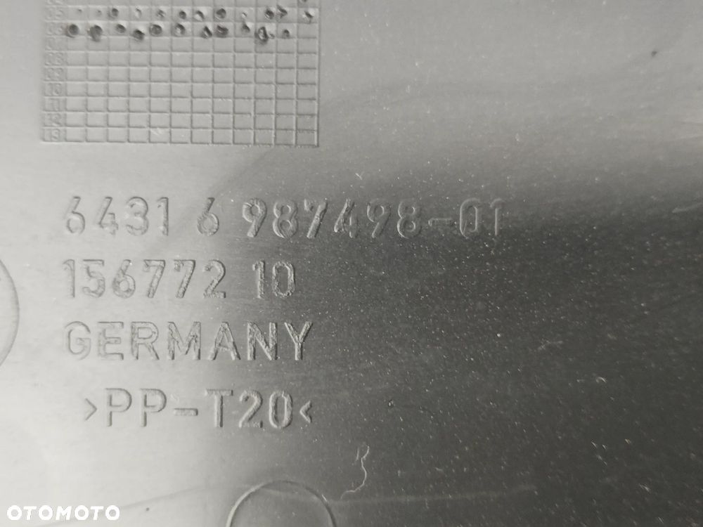 BMW E87 E81 E90 E91 Osłona filtra kabinowego 6987498 - 5