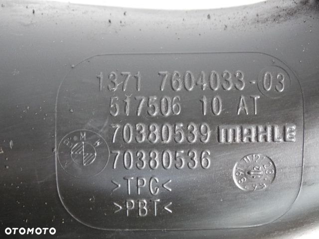 BMW  X3 F25 X4 F26 N52N Rura Wąż Turbo Intercoolera Przewód Powietrza Doładowania 13717604033 7604033 70380539 70380536 - 4