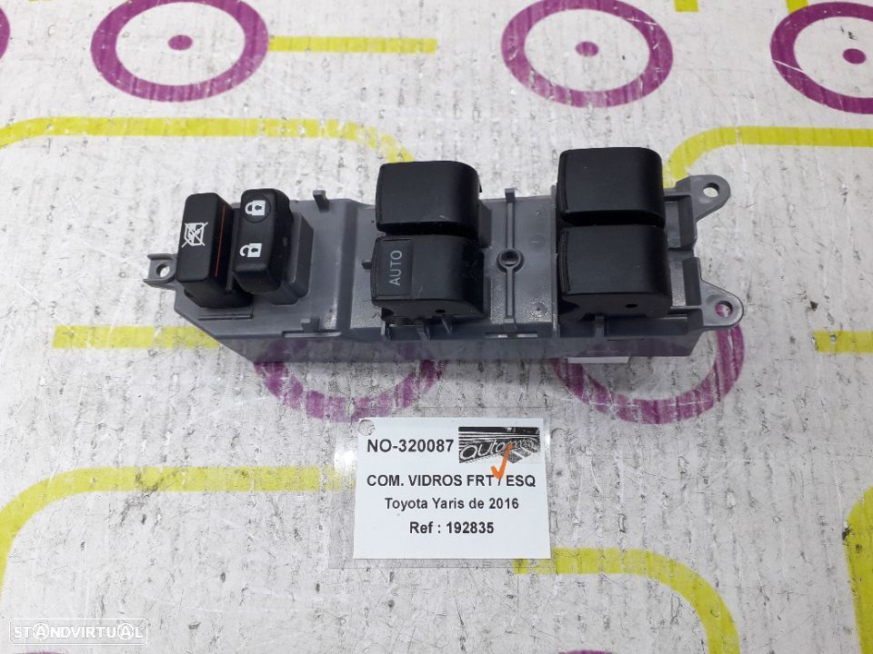 Comando de Vidros Frt / Esq Toyota Yaris de 2016 - Ref : 192835 - NO320087 - 1