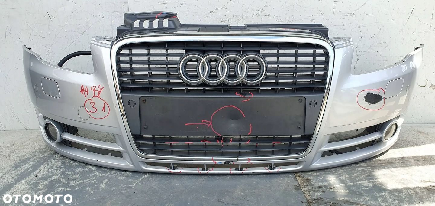 Audi A4 B7 8E SPRYSKI PDC ZDERZAK PRZÓD PRZEDNI - 1