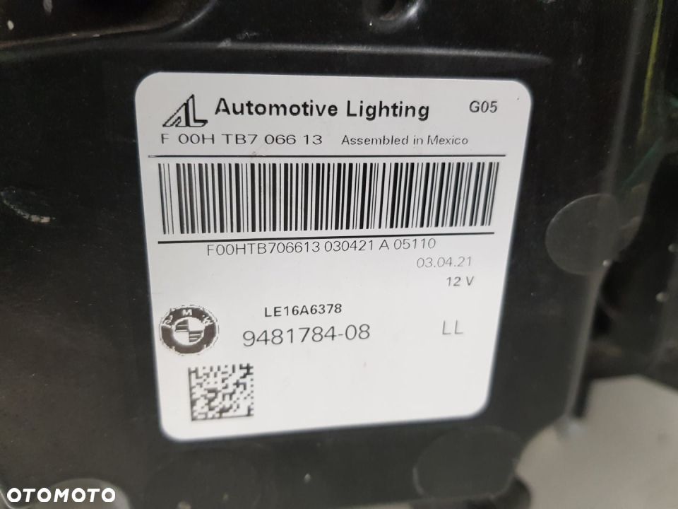 BMW X5 G05 LAMPA PRAWA PRZEDNIA PRZÓD REFLEKTOR FULL LED 9481784 - 13