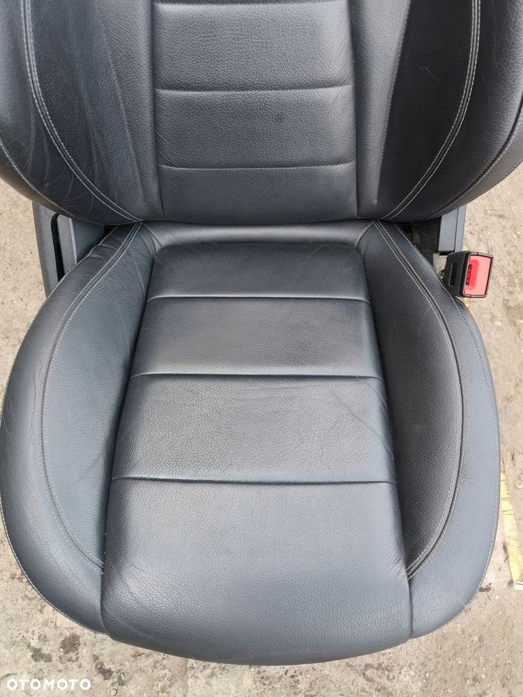 MERCEDES E KLASA W213 FOTEL PASAŻERA PRAWY GRZANY CZARNA SKÓRA - 3