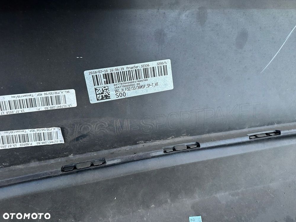 ZDERZAK TYŁ TYLNY BMW F32 F33 F36 M-PAKIET 8054566 KOMPLETNY TANSANITBLAU - 10