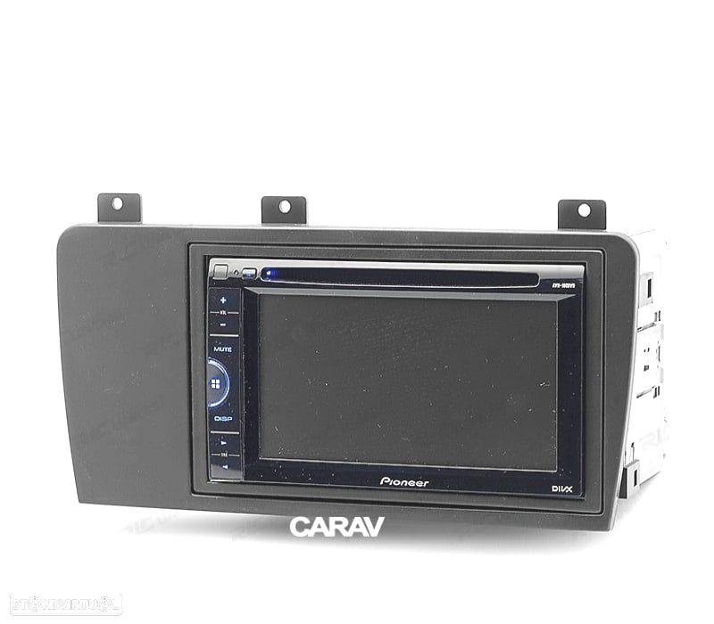 MOLDURA ADAPTADOR PRETO PARA RADIO 2-DIN PARA VOLVO S60 05-10 V70 XC70 05-07 - 2
