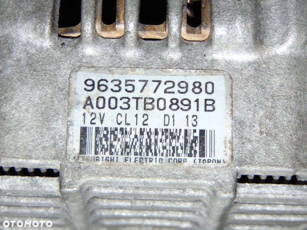 ORYGINAŁ alternator 9635772980 Citroen C5 I C8 Xsara Picasso Berlingo Jumper Jumpy I Peugeot 607 807 Boxer Expert Partner diesel 2.0 HDI - 2