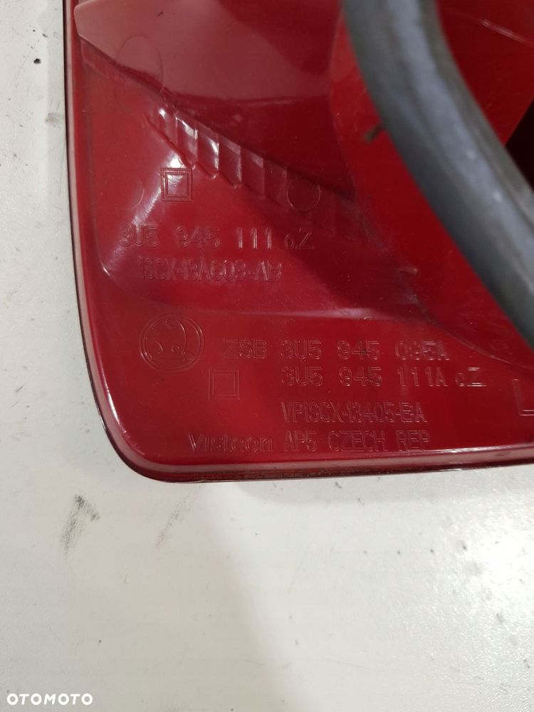 lampa lewy tył sedan skoda superb i eu 3u5945111 - 7