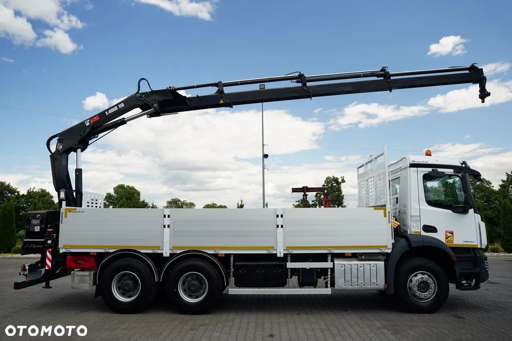 Mercedes-Benz AROCS 2640 / 6x4 / SKRZYNIOWY 6,5 M + HDS HIAB X- hiduo 158 DS- 4 / MAX 4 700 KG / STEROWANIE RADIOWE / ROTATOR / WIDŁY DO PALET / EURO 6 - 7