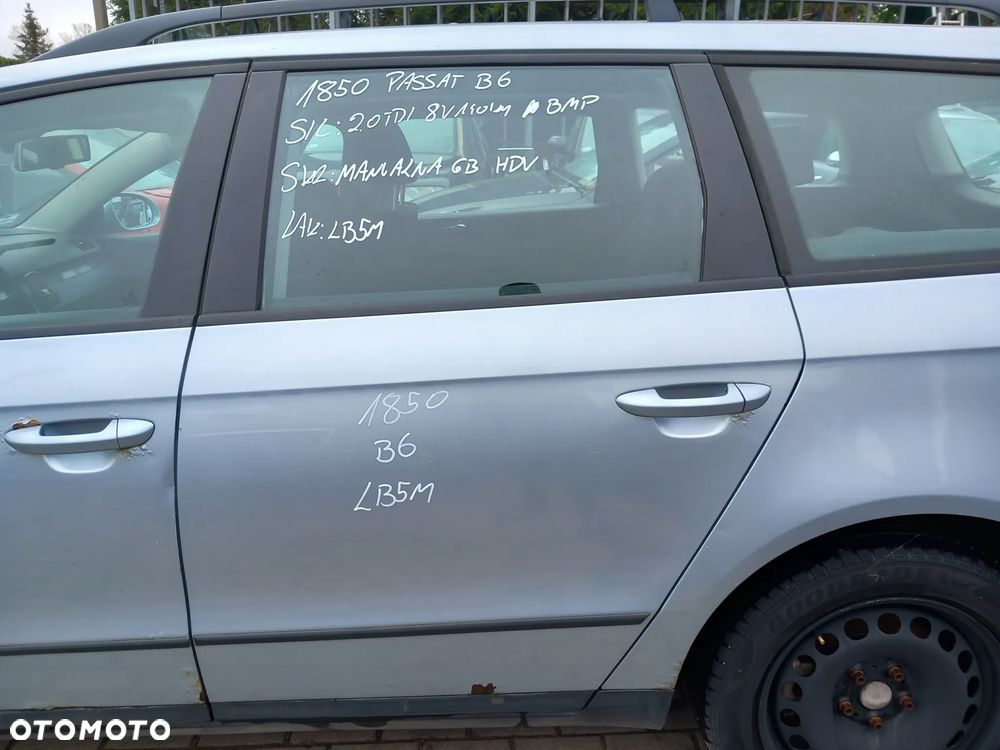VW PASSAT B6 DRZWI LEWE TYLNE LEWY TYŁ KOMBI KOLOR: LB5M - 1