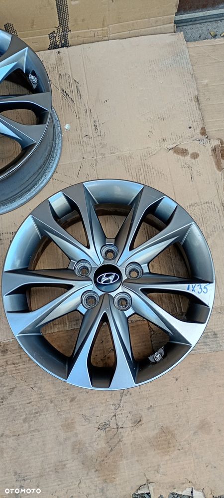 Alufelgi felgi aluminiowe alusy 5x114.3 R16 6,5J ET48 R16 Hyundai ix35 52910-2Y510 - 6