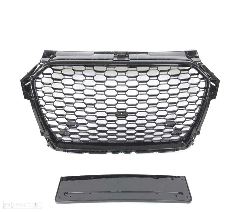 GRELHA FRONTAL AUDI A1 15-18 LOOK RS - 3