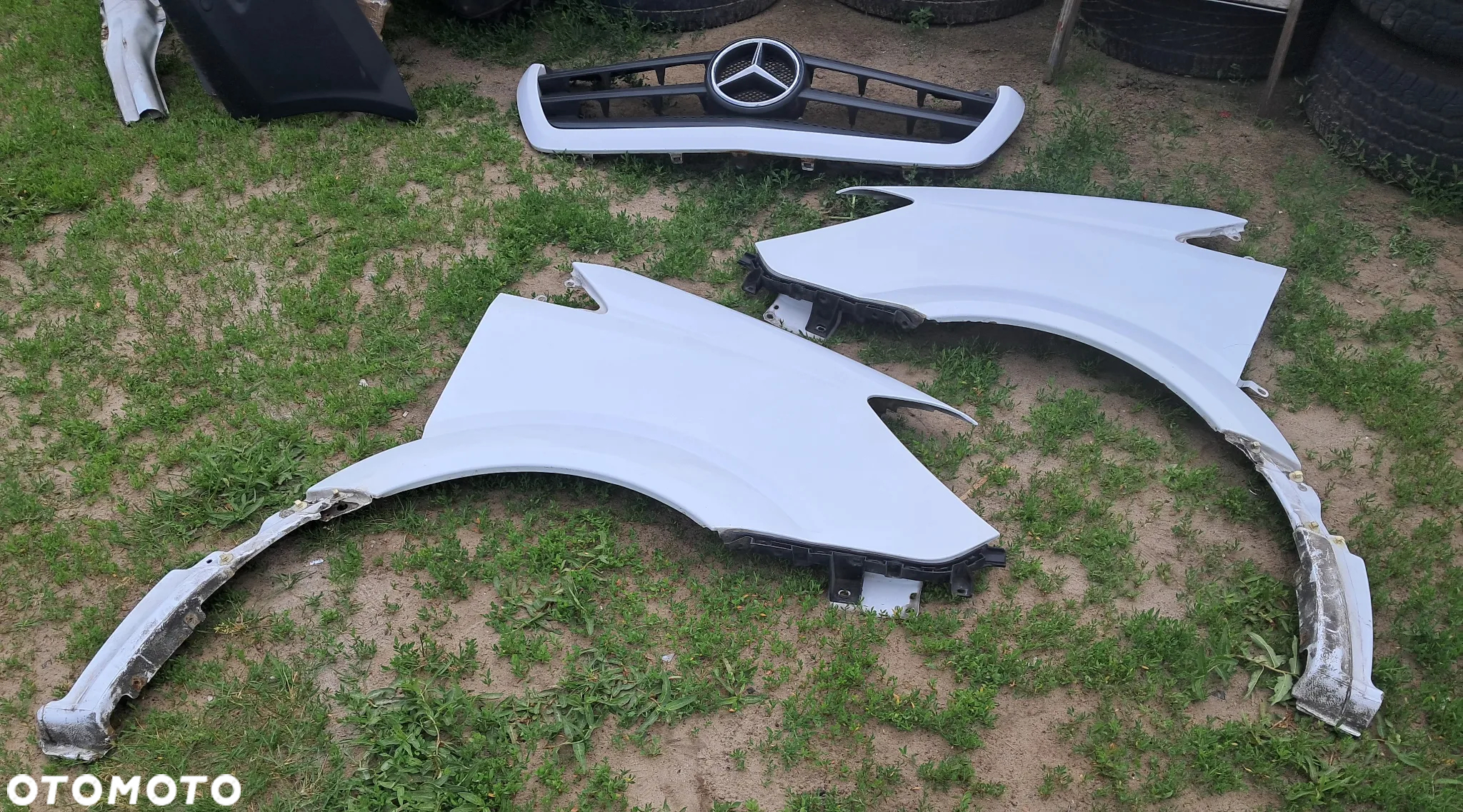 Kompletny Przód Biały Zderzak PDC Lampy Maska Błotniki Grill Pas itd.Mercedes Sprinter W906 Lift EUROPA - 9