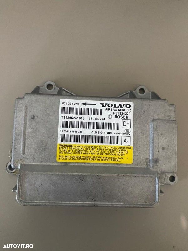 Calculator airbag SRS Volvo S60 V60 XC60 S80 XC70 V70 31334279 - 1