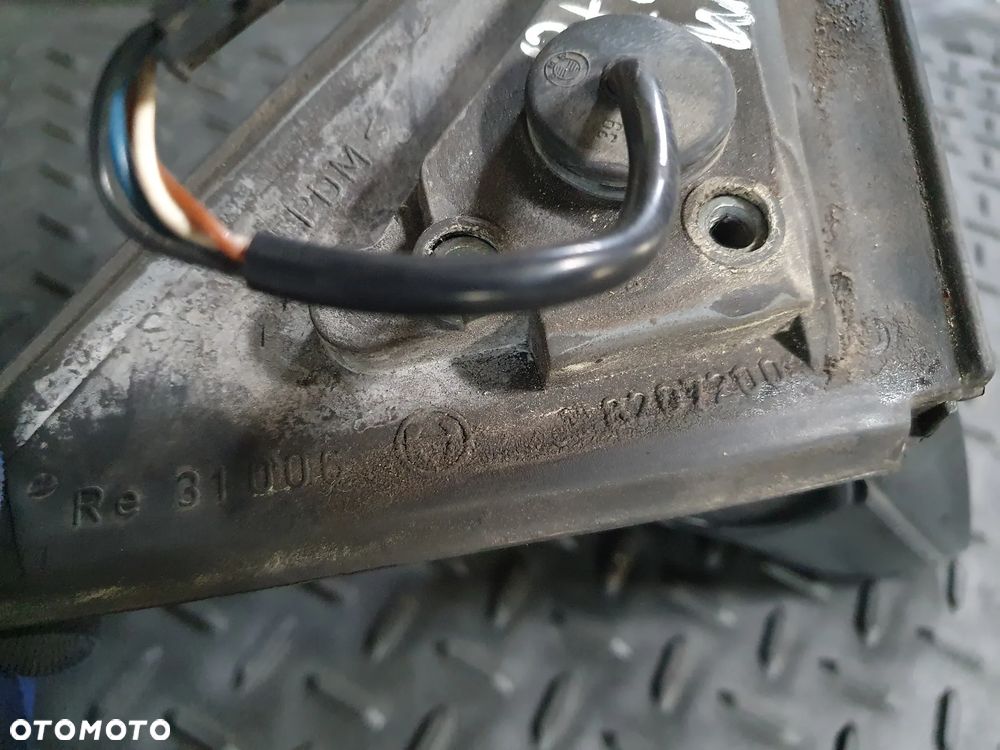 BMW E34 E36 E39 E46 LUSTERKO ZEWNĘTRZNE PRAWE ELEKTRYCZNE 4PIN E10117351 CZARNE MATOWE - 6