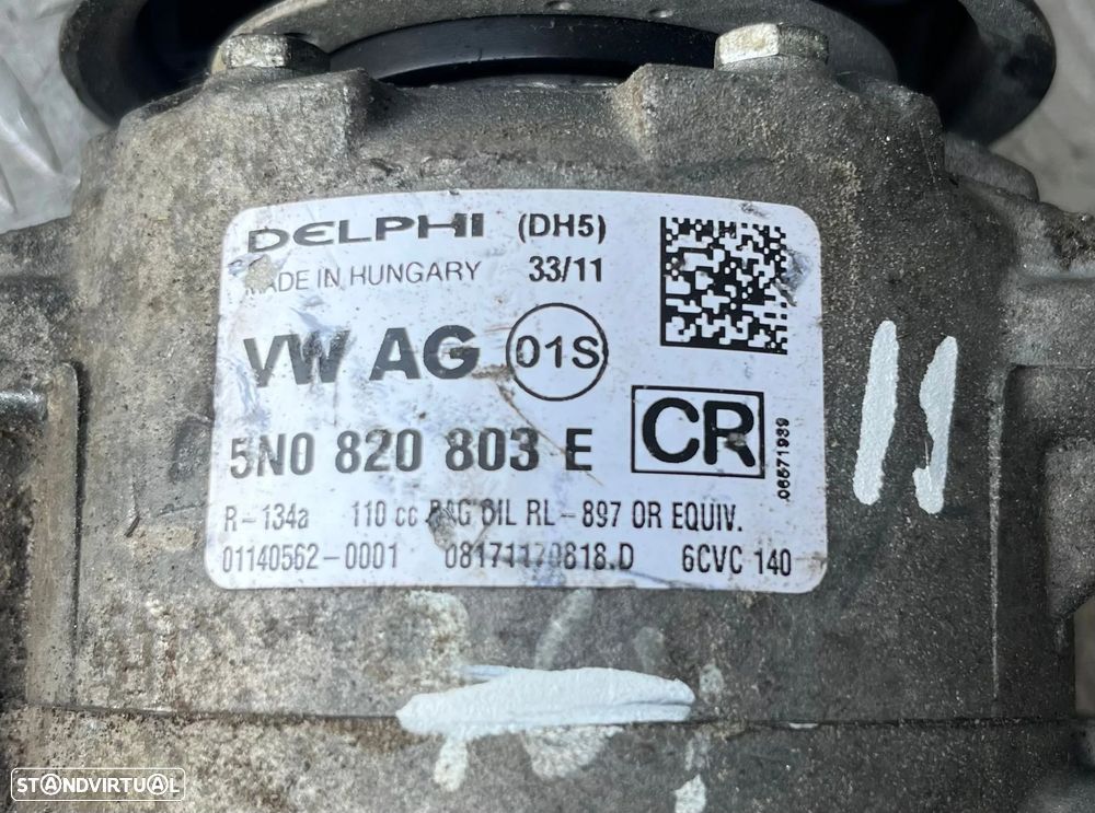 Compressor Ar Condicionado Skoda Fabia/Seat Ibiza IV/WV Polo Ref: 5N0820803E/01140562-0001 - 5