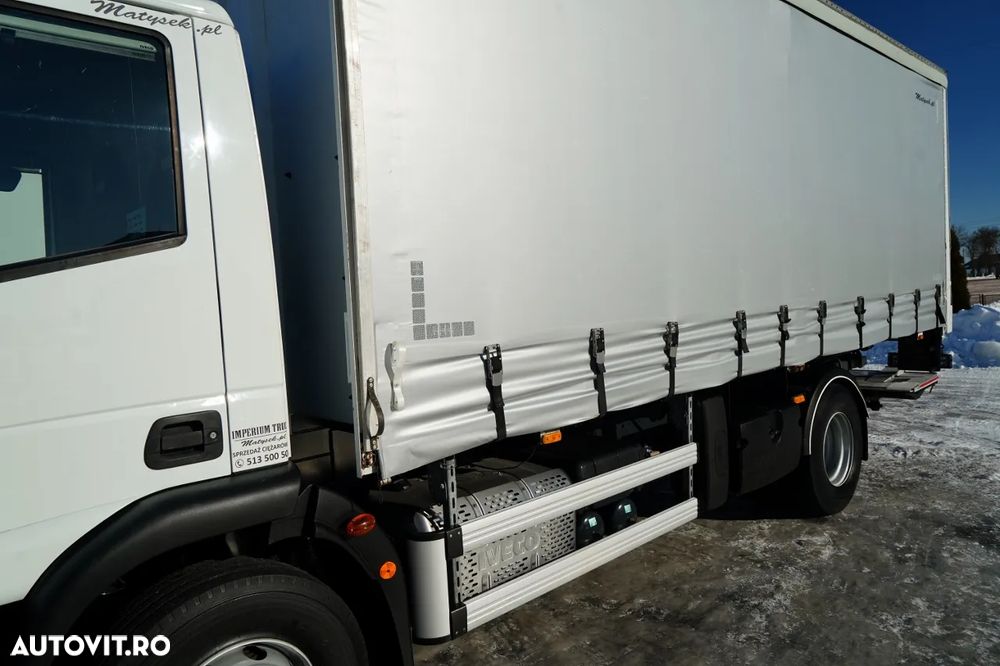 MAN EUROCARGO 160E25 E6 / CORTINĂ - 6 m / HAYON LATERAL / HAYON HIDRAULIC / AUTOMAT / - 12