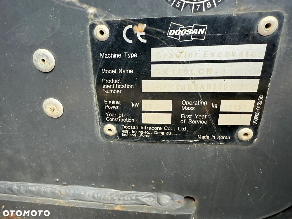 Doosan DX140 LCR-5 - Lemiesz - 8