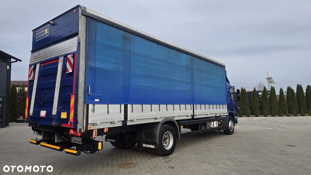 Scania P250 Euro 6 21 palet super stan niski przebieg rama do zabudowy kurierka laweta - 12