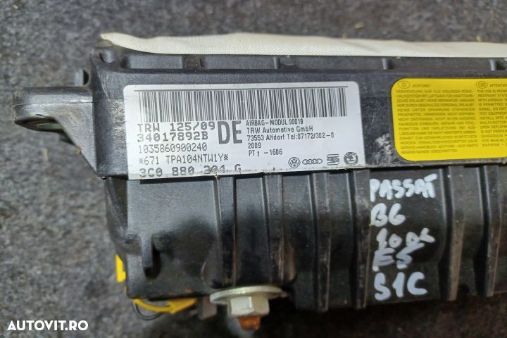 Airbag pasager 3C0880204G Volkswagen VW Passat B6 [2005 - 2010] Sedan - 3