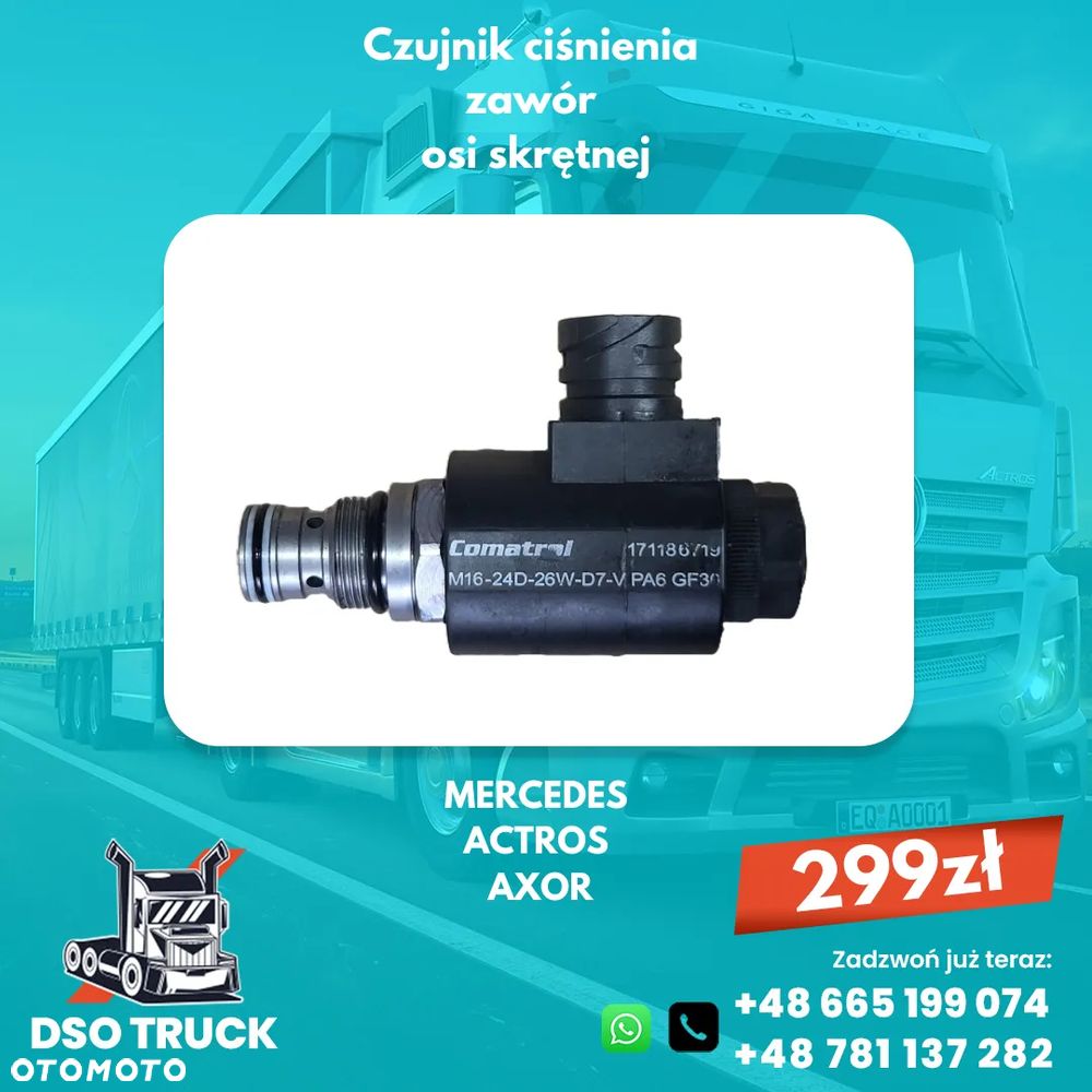 Zawor osi skretnej Czujnik cisnienia Mercedes ACTROS AXOR ATEGO - 1