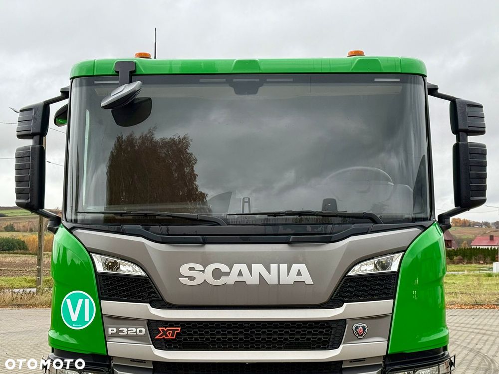 Scania P320 / PLATFORMA / NOWY / 5 TYŚ KM / SYPIALKA / 2023 ROK / CAŁA NA PODUSZKACH / 7.7 M DŁUGOŚCI / LAWETA / DO PRZEWOZU MASZYN ROLNICZYCH ITP - 10